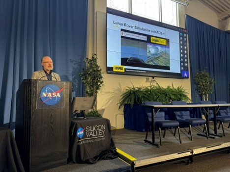 Chris Schwarz presents to NASA