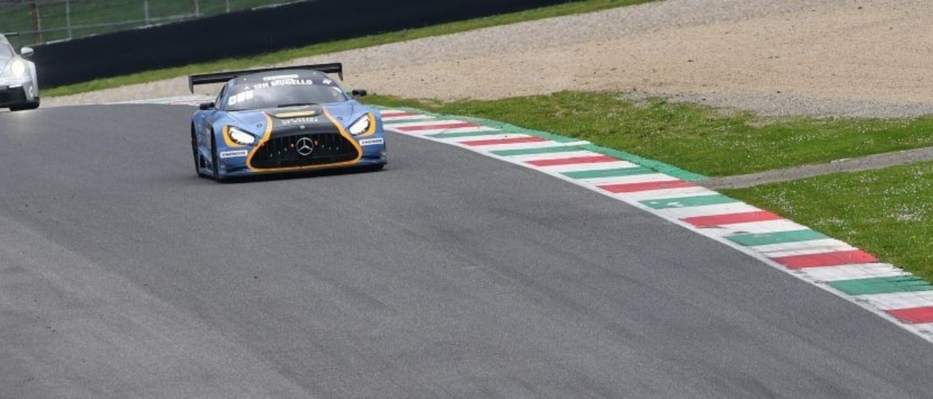 F1 race cars on a race track